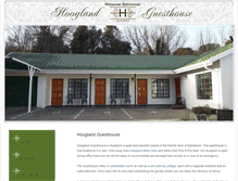 Tablet Screenshot of hooglandguesthouse.co.za